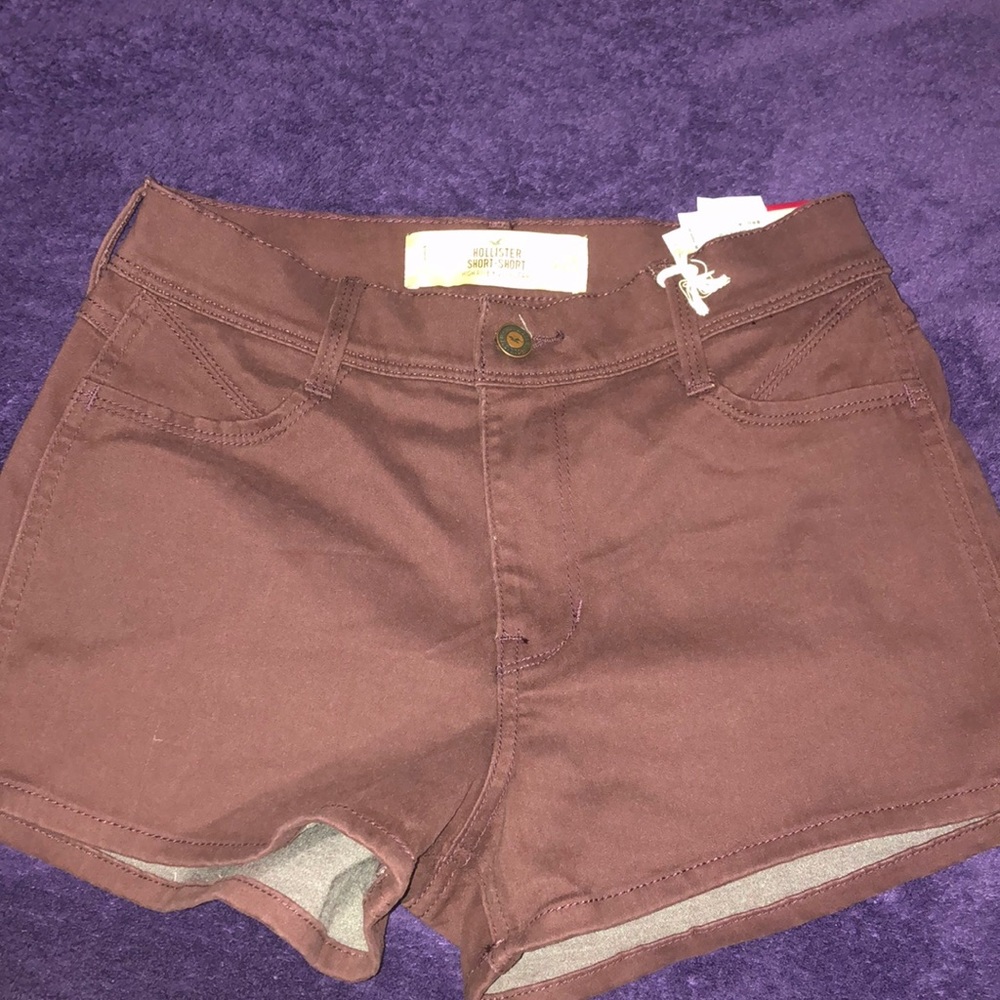 Maroon Hollister shorts